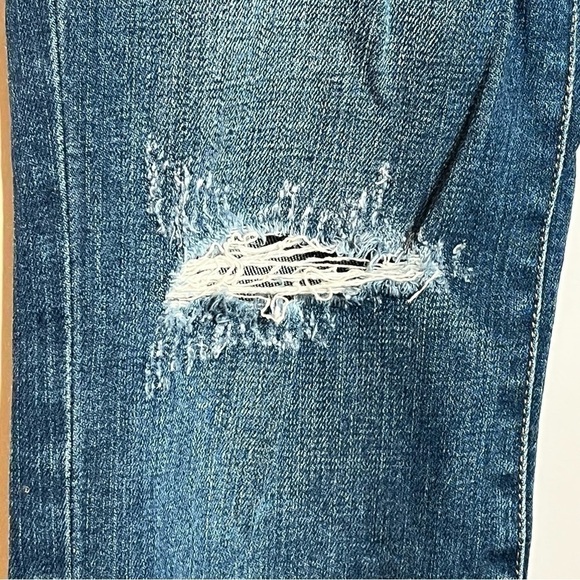 CURRENT/ELLIOTT high rise distressed straight jeans size 26 - Picture 6 of 8